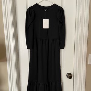 Who What Wear by Target Black Midi Dress